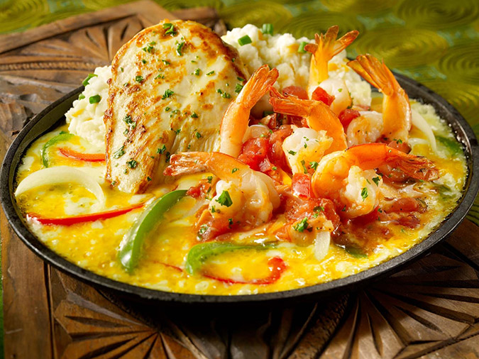 Sizzling Chicken And Shrimp